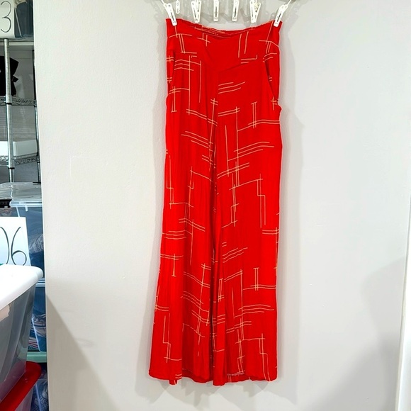 Fighting Eel Ava Sky wide leg elastic waist printed pants - Picture 2 of 6